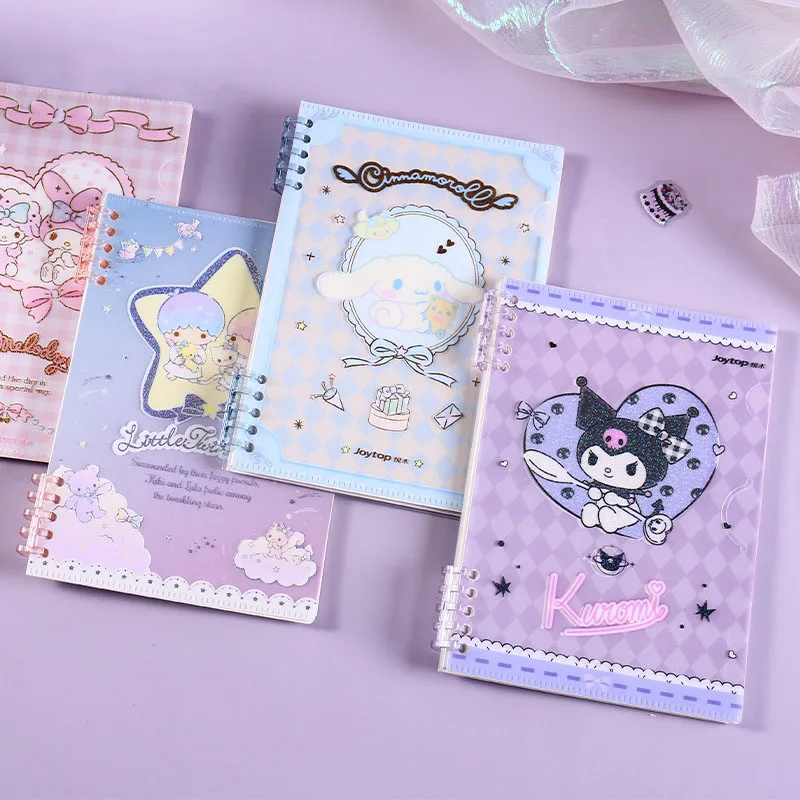 

Kawaii Sanrioed Anime Melody Kuromi Cinnamoroll Cartoon Notebook Mini Cute Detachable Notepad Stationery Girl Boy Holiday Gift