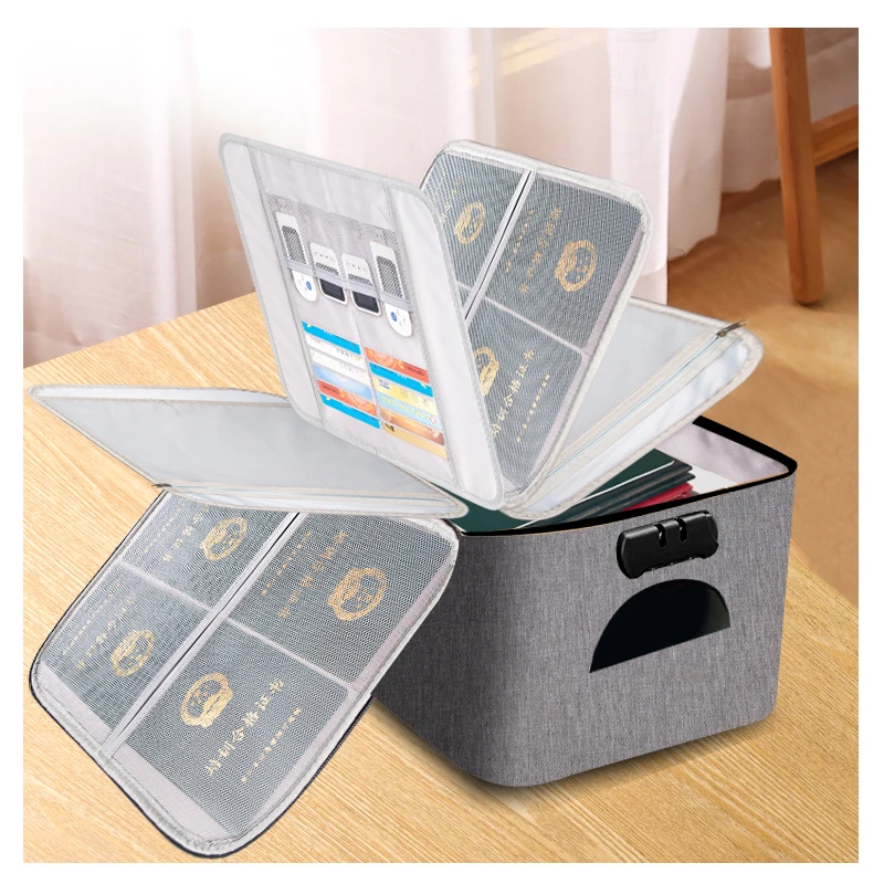 Document Storage Bag Home Folder Multi-layer Large Capacity Multifunction Certificate File Organize Pouch Accessories Supplies