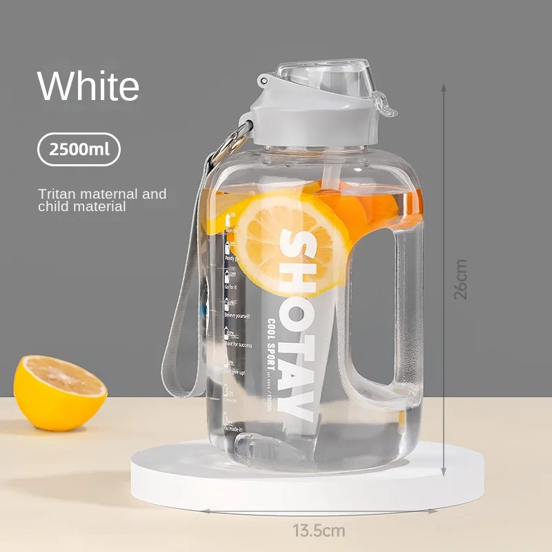 Спортивный чайник из тритана, 1500-3800 мл, соломинка, большая спортивная бутылка, не содержит Бисфенол А, бутылка для воды 1 галлон, чашка для напитков 2,5 3,8 литра