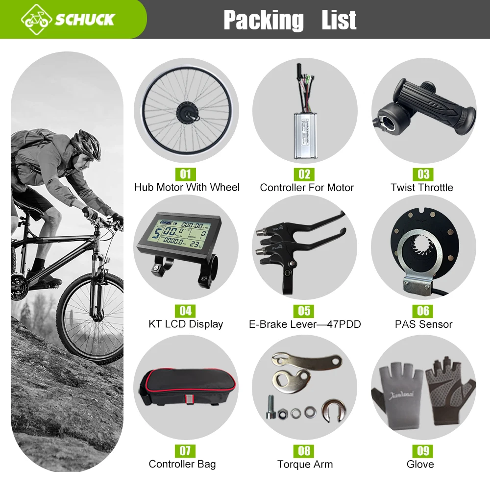 36 в 48 350 Вт комплект для переоборудования электрического велосипеда бесщеточные