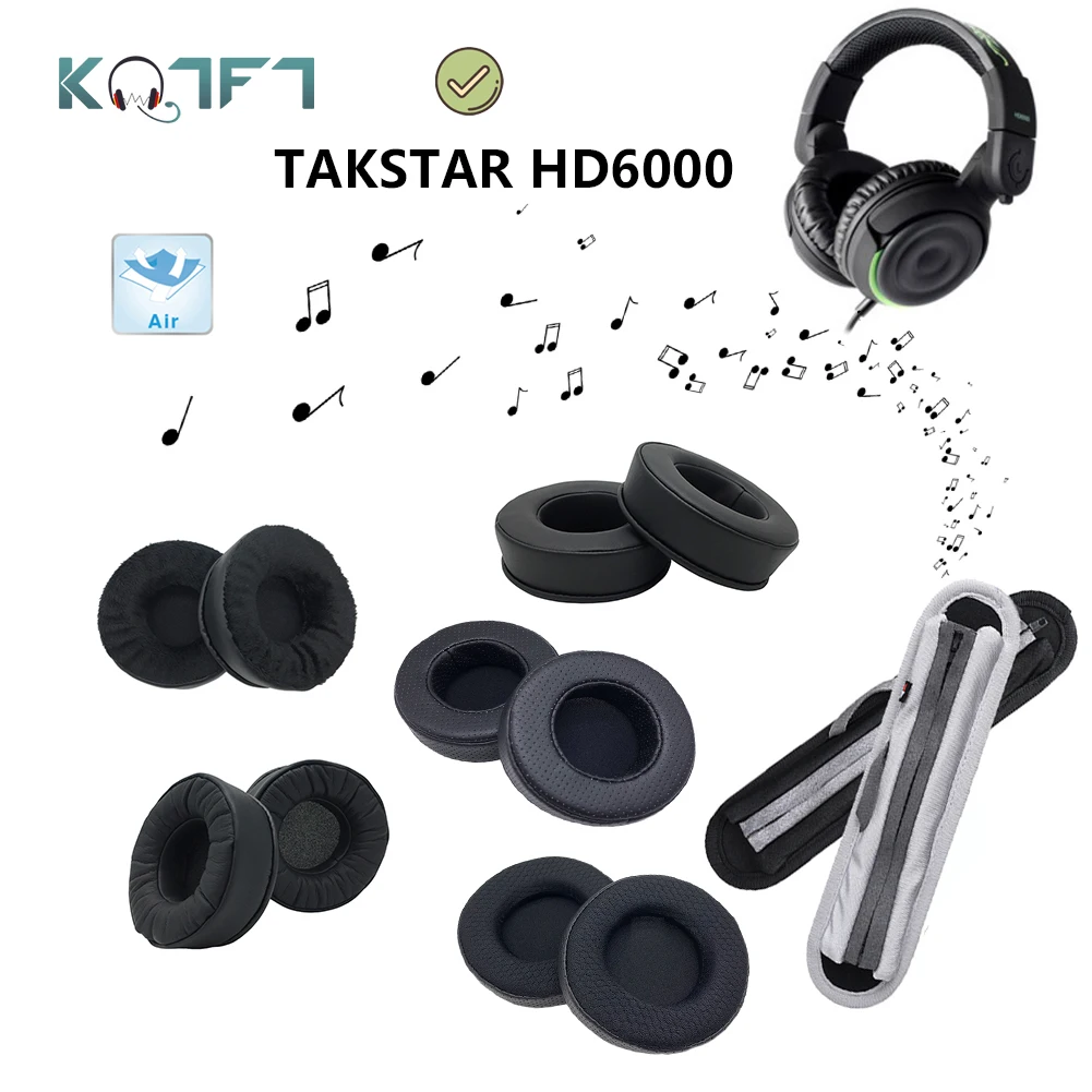 KQTFT протеиновая кожа бархатные Сменные амбушюры для TAKSTAR HD6000 наушники-амбушюры детали амбушюры накладки подушки головные уборы