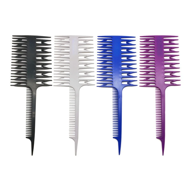 

Professional Hair Comb Hair Dyeing Highlight Hair Brush Fish Bone Rat Tail Comb Barber Hairdressing Comb Salon Hair Styling Tool