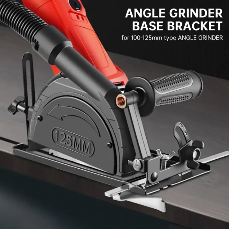 

New 1 Pc Angle Grinder Base Bracket 100-125MM Converter To Cutting Machine Circular Saw Bracket Base Woodworking Table Tool