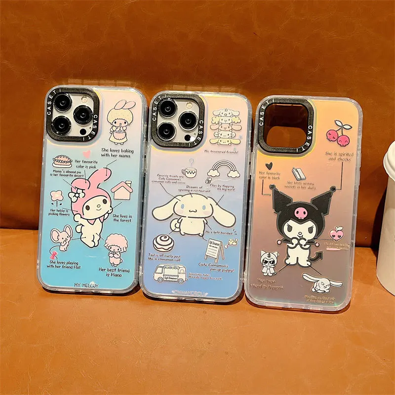 

CASETIFY Cartoon Kulomi Melody Phone Cases For iPhone 14/13/12/11/X/XR/XS 14/13/12/11 Pro Max XS MAX Shockproof Soft Back Cover