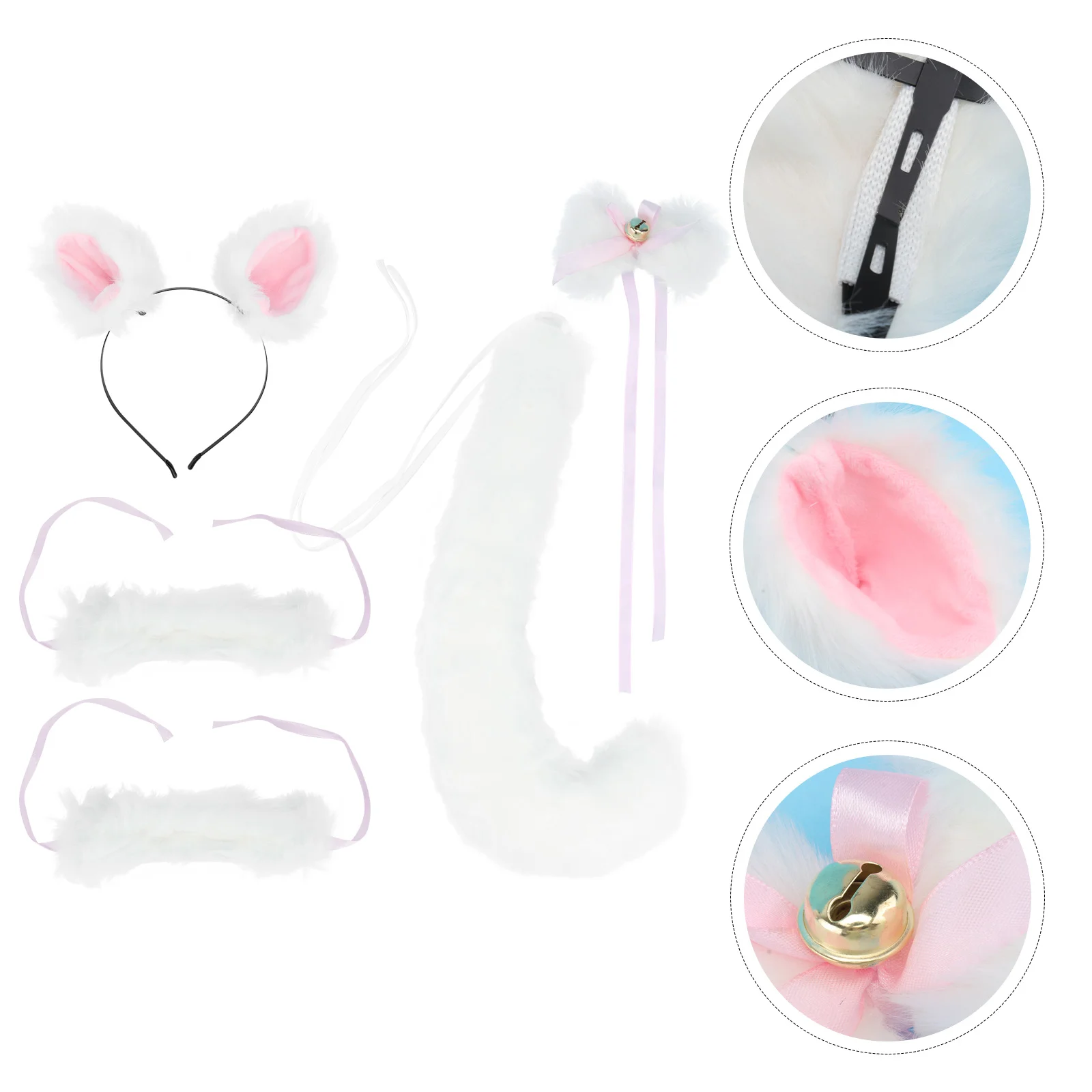 

1 Set of 5Pcs Tail Ears Neck Hand Decoration Party Supplies