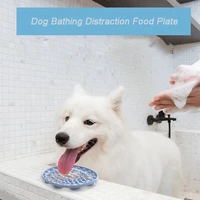 dog lick mat silicone for dogs pet slow food plate dog bathing distraction silicone dog sucker food training pet feeder supplies