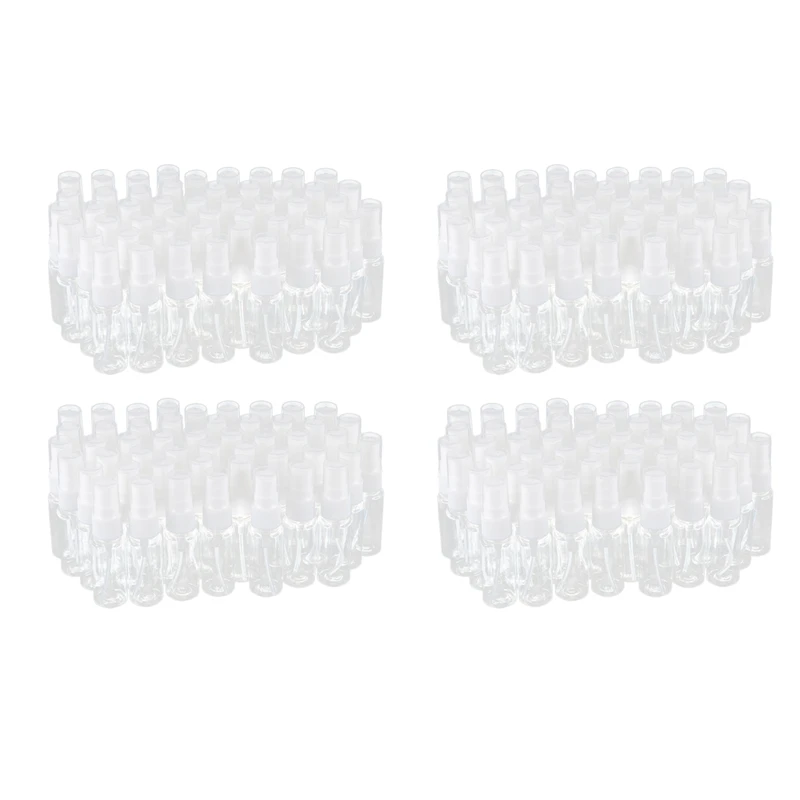 

200 х пустых прозрачных пластиковых бутылочек с мелким распылителем и салфеткой для чистки из микрофибры, многоразовый контейнер 20 мл