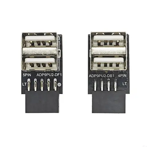 D7YC 9 PIN -контакт до 2 порта USB -адаптер разъем ПК.