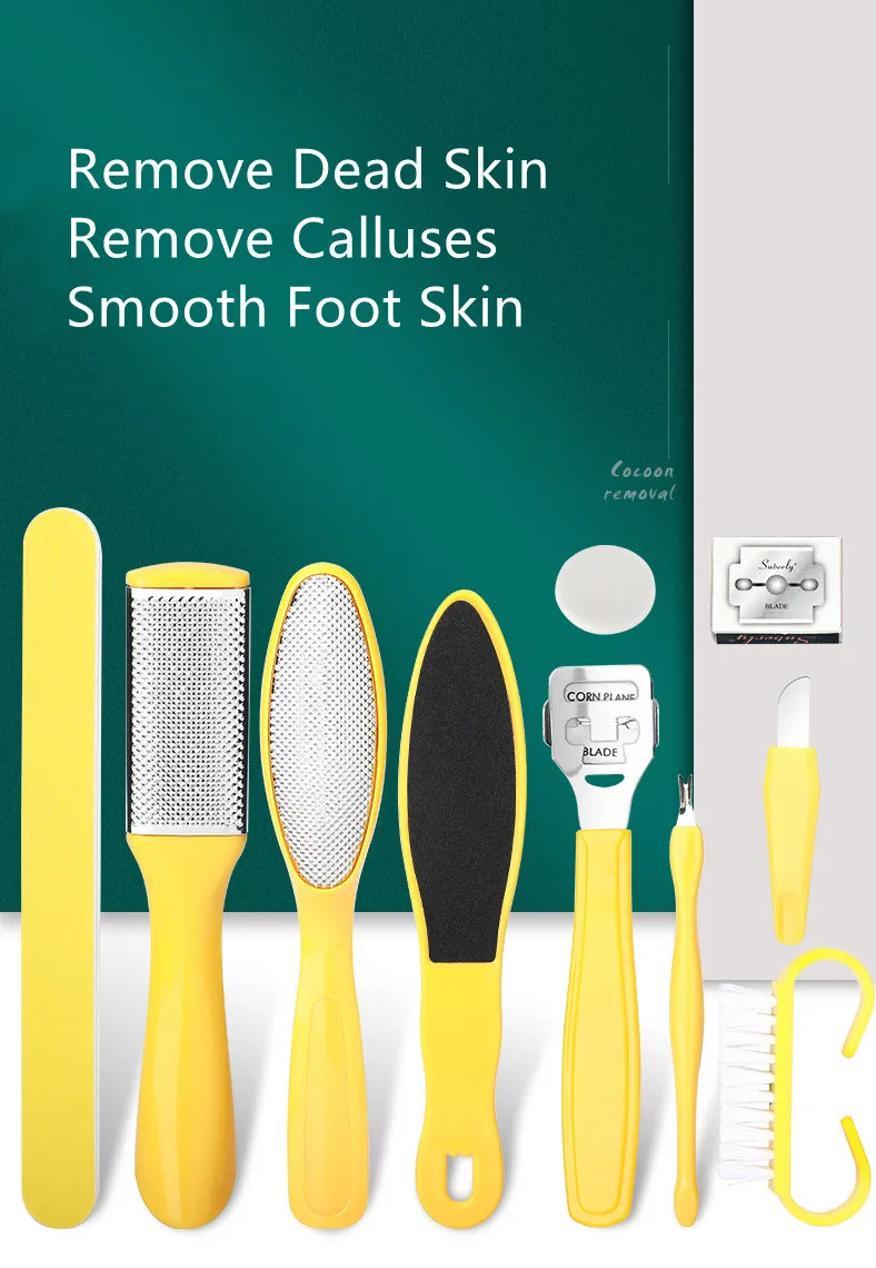 Набор для ухода за ногами 8 шт./10 шт. отшелушивающая омертвевшая кожа мозоли и
