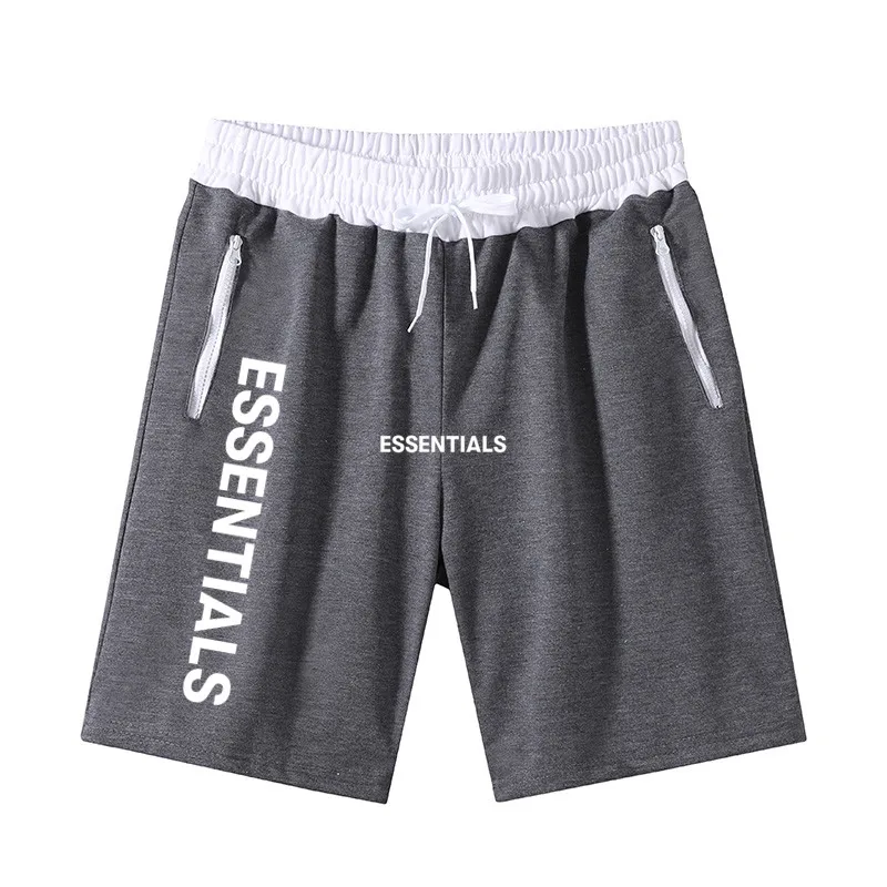 

Essentials Men Gyms Fitness Loose Shorts Bodybuilding Joggers Summer Short Pants Male Casual Beach Brand Sweatpants