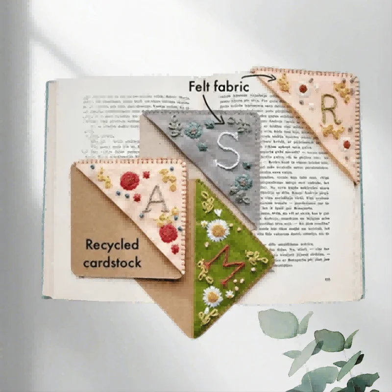 

Personalized hand embroidered corner bookmark Customization Creative Chinese Embroidery Bookmarks Book corner decoration gift