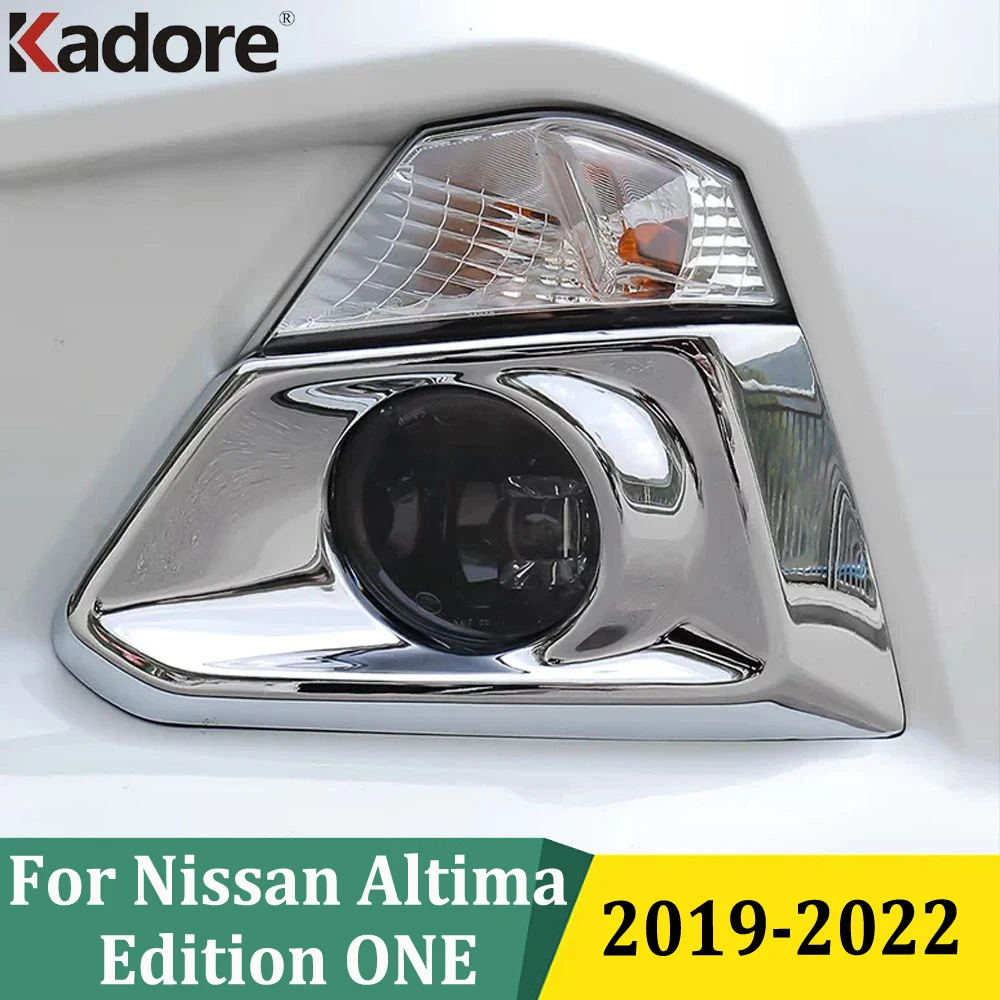 Фото Для Nissan Altima 2019 2020 2021 2022 Edition ONE Хромированная накладка на передние противотуманные фары, декоративная отделка противотуманных фар, автомобильная наклейка, внешние аксессуары №1