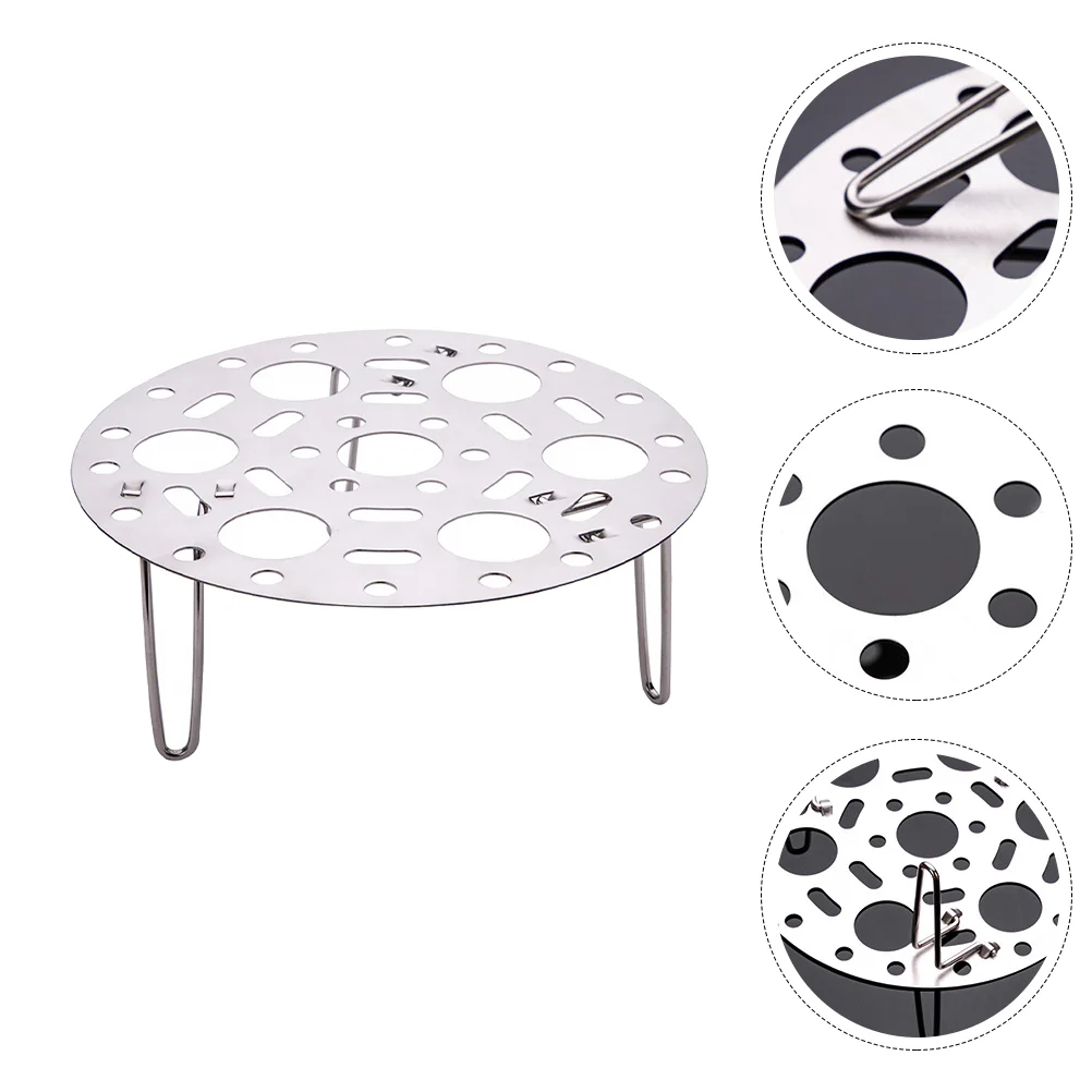 

Rack Steamer Egg Steam Steaming Cooking Trivet Stand Pot Cooker Cooling Racks Metal Pressure Dumpling Air Baking Canner Fryer