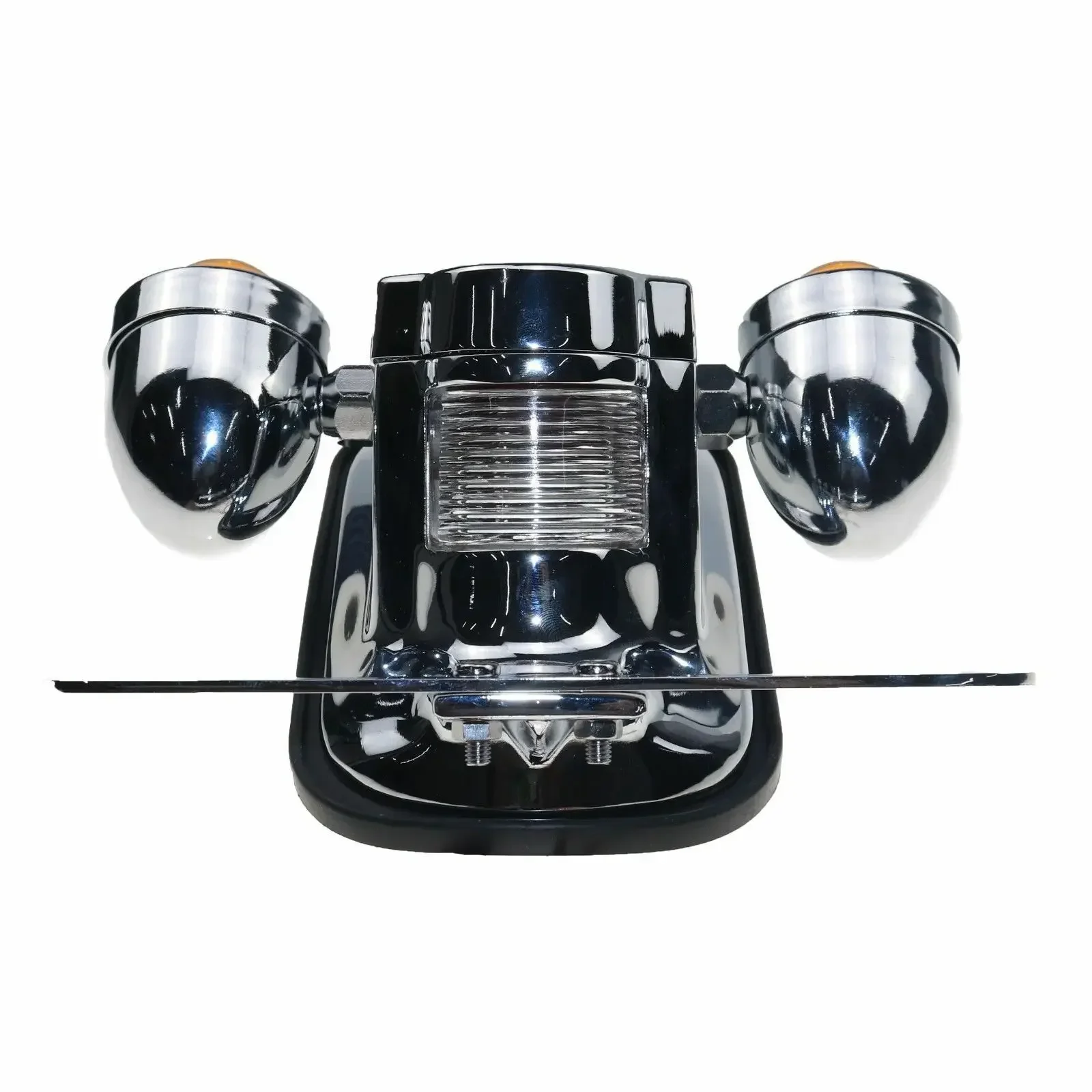 Хромированный указатель поворота с крестообразным хвостом для Harley Cruiser Chopper FLSTN