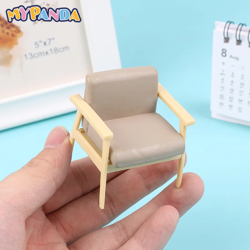 

1pc Kawaii Dollhouse Miniature Furniture Chair Model Seat For Dolls House Accessories Decor Pretend Toys