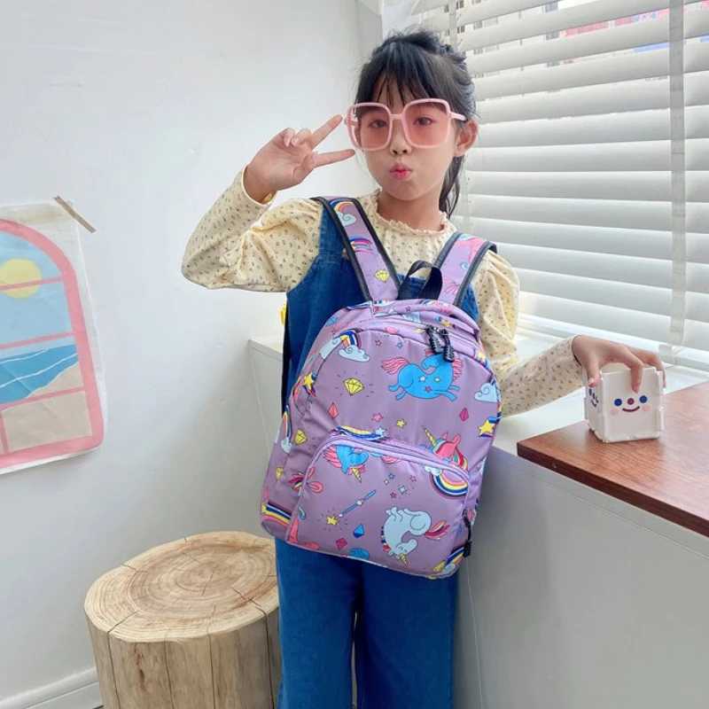 Cute Children Small Schoolbag In Kindergarten Baby Cartoon Unicorn Fashion Bags 3-4-year-old Boys Girls Small Travel Backpacks