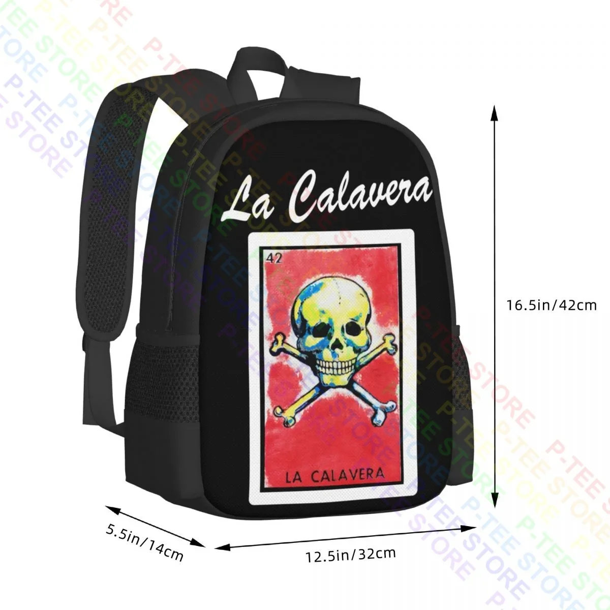 La Calavera Loteria Мексиканский бинго Новинка Семейный рюкзак большой вместимости