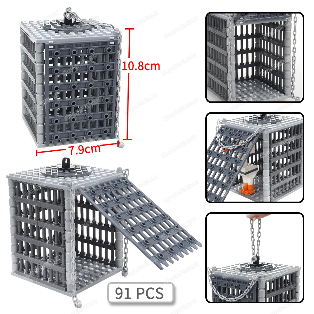 Конструктор Polygons цепочки корпуса фигурки Moc захват мутации монстры оборудование
