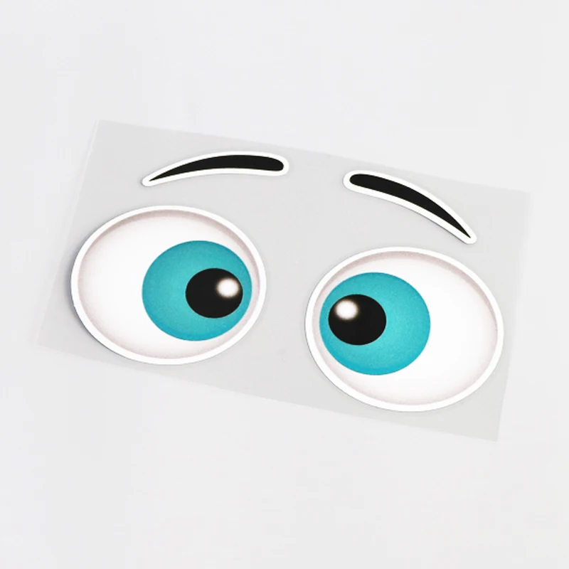 

Funny Car Styling Eye Cartoon Reflective Car Sticker Decal 14.7CM*8.5CM
