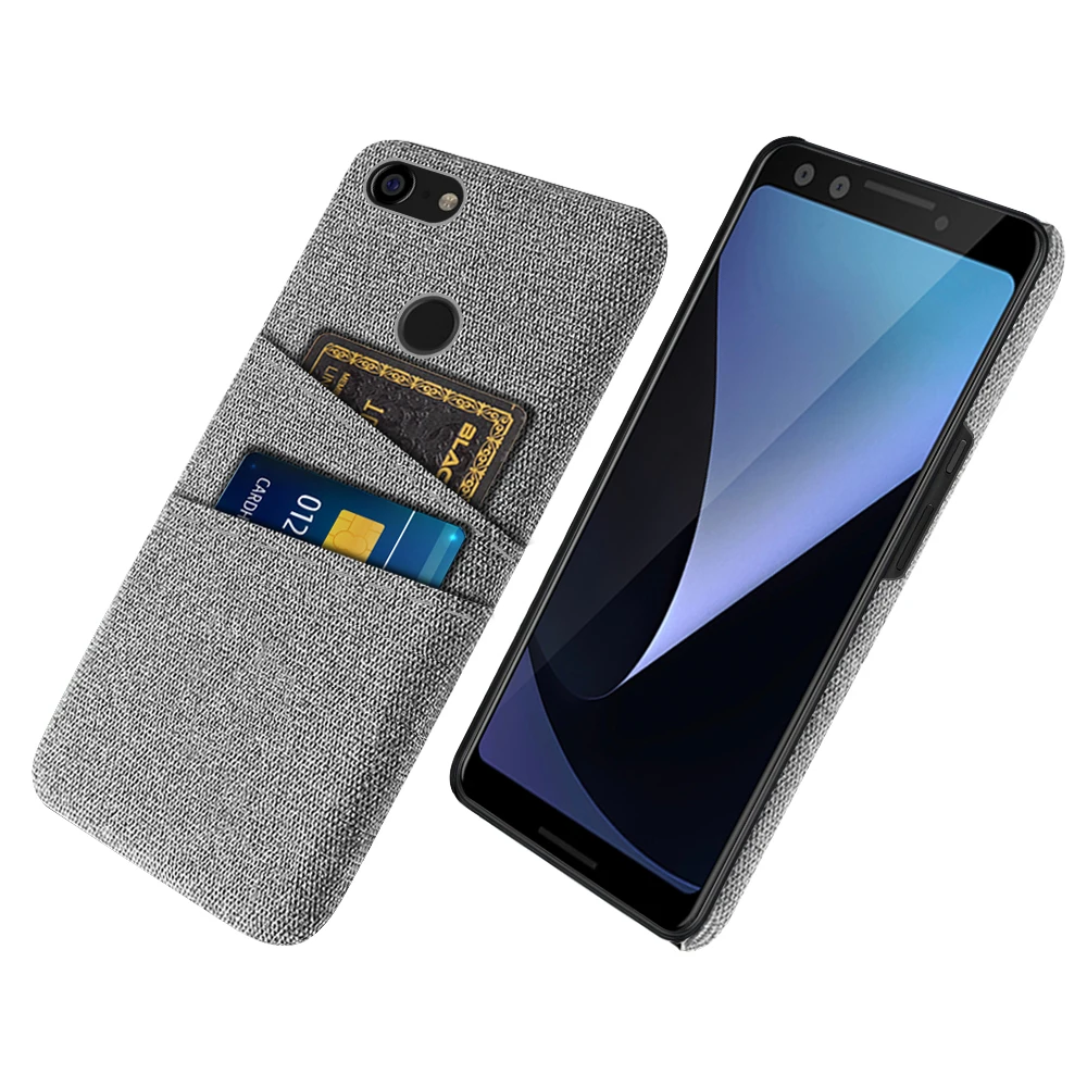 

Pixel 3 Case for Google Pixel 3 3XL Case Dual Card Fabric Cloth Luxury Business Cover For Pixel3 3 XL Pixel3XL Coque Funda Capa