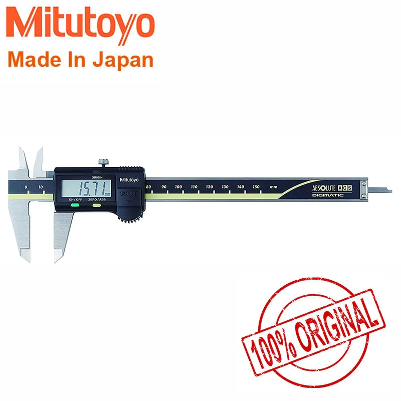 

Original Mitutoyo 500-181-30 AOS Absolute Scale Digital Caliper,0 -150mm Measuring Range, 0.01mm Resolution, Metric
