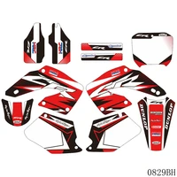 full graphics decals stickers motorcycle background custom number name for honda cr 125 250 cr125 cr250 2000 2001