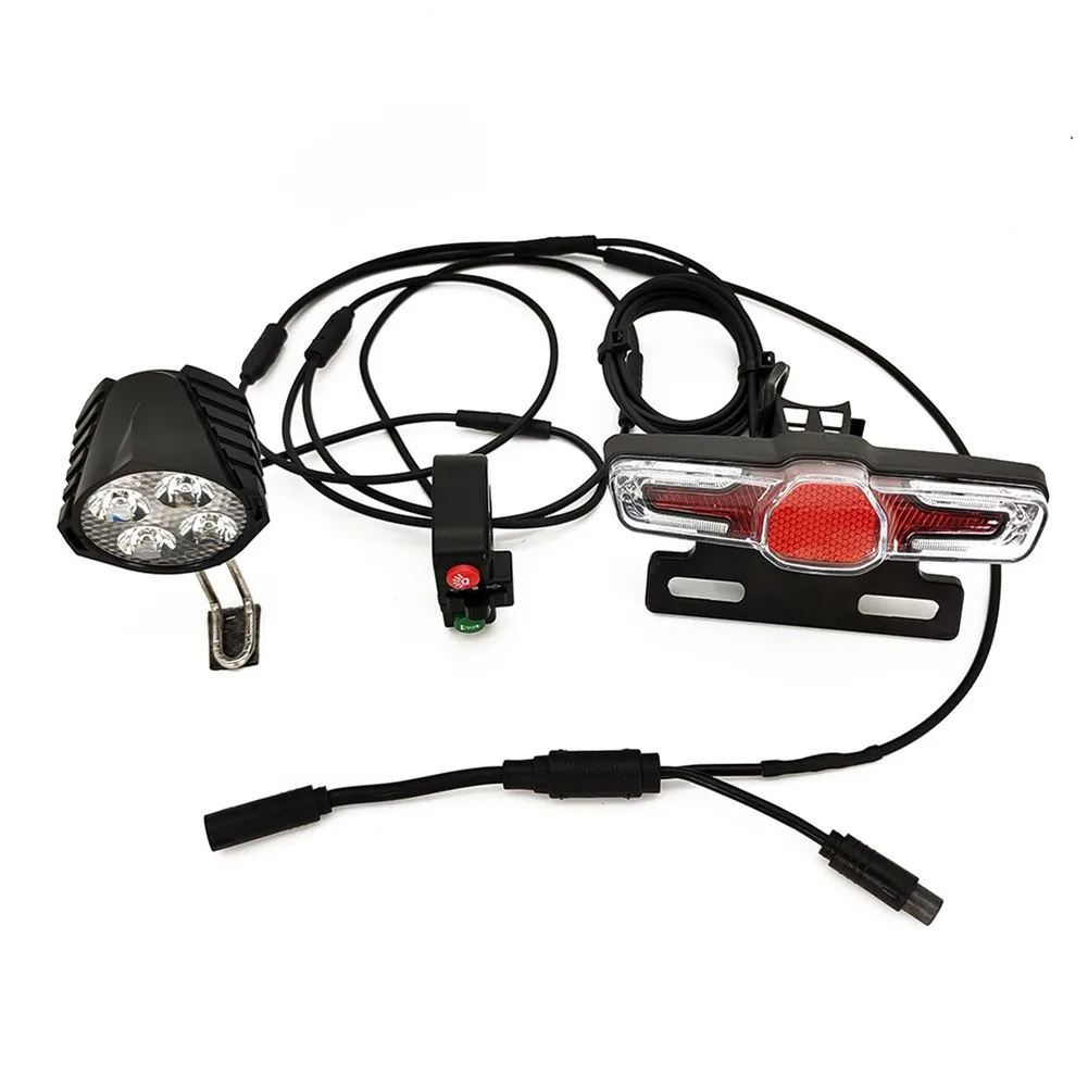 

New High Quality E-bike Headlight Tail Rear Lights Waterproof Line BBS01 BBS02 Durable Set Turn Signals Waterproof Cable BBSHD