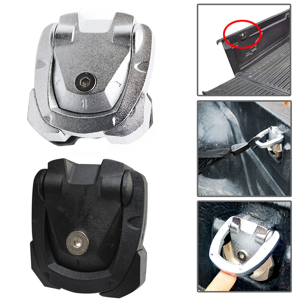 Фото 4 шт. для Nissan Navara NP300 Frontier Ford Ranger T6/T7 Toyota Hilux подкладка для кровати крючок-вешалка для кабины замок для подкладки кровати №3