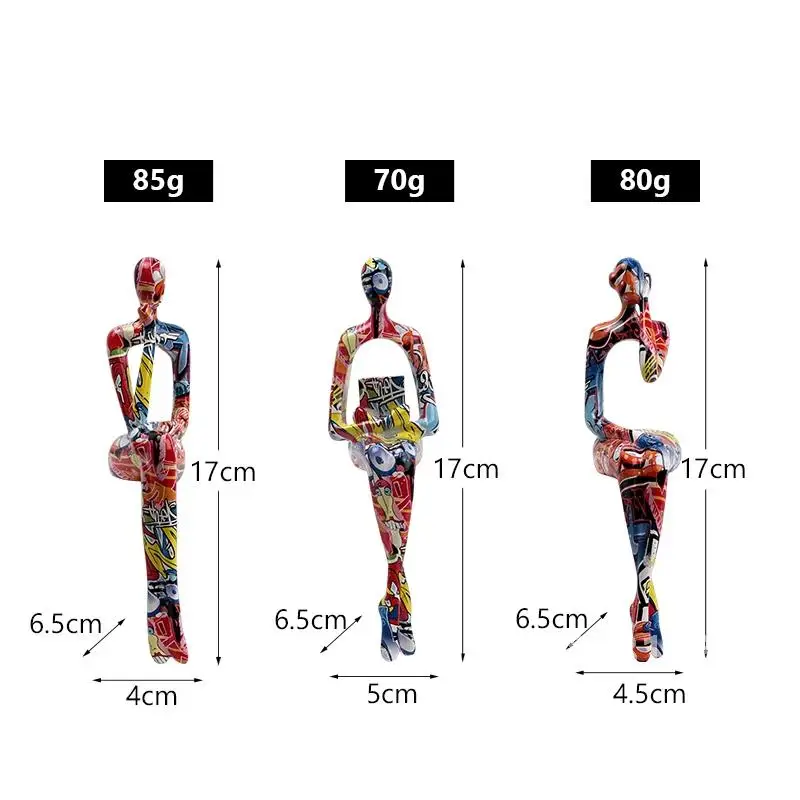Vilead 17 см мини граффити абстрактная фигурка современная поп-арт скульптура