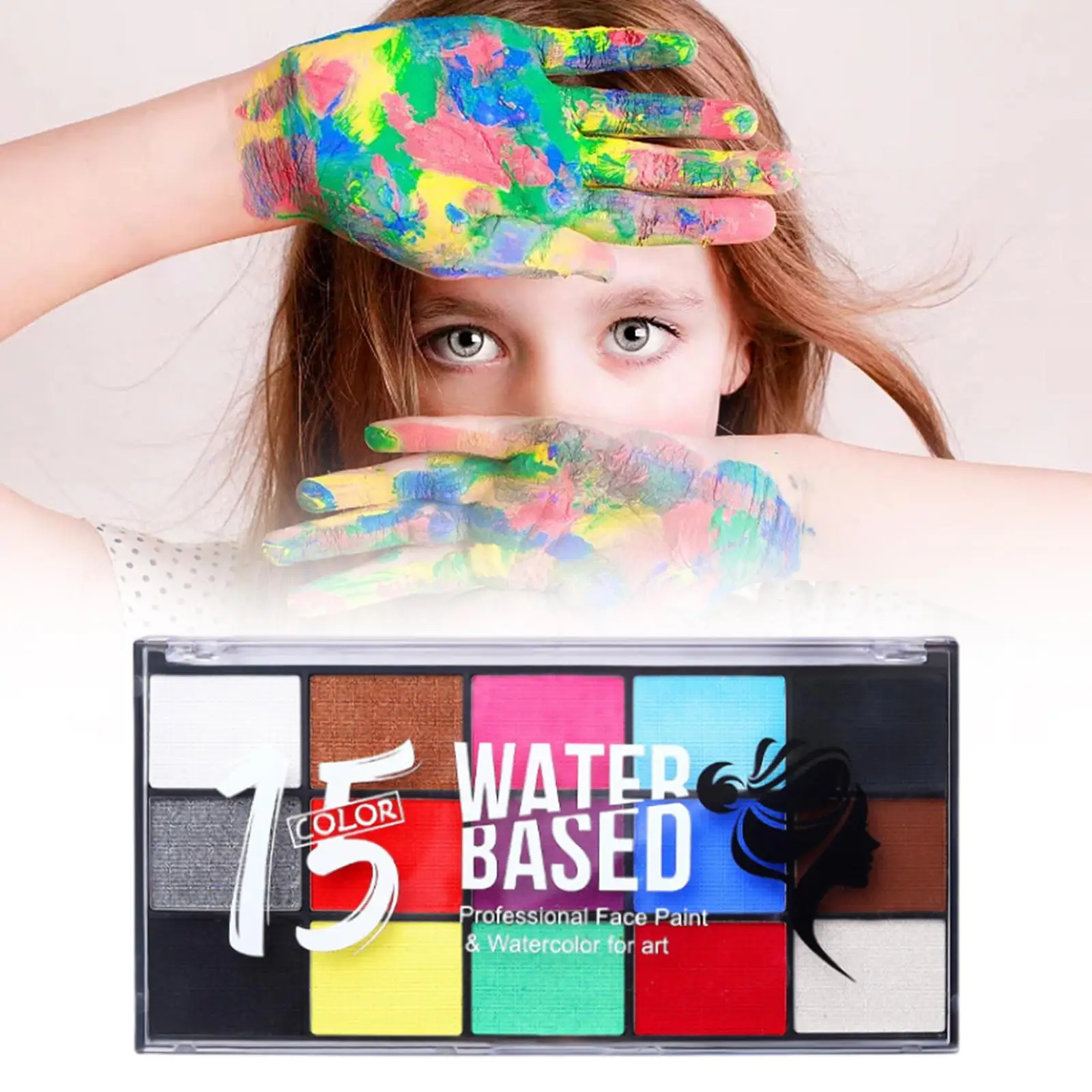 Краска для лица и тела 15 цветов дети взрослые пигментная краска палитра красок