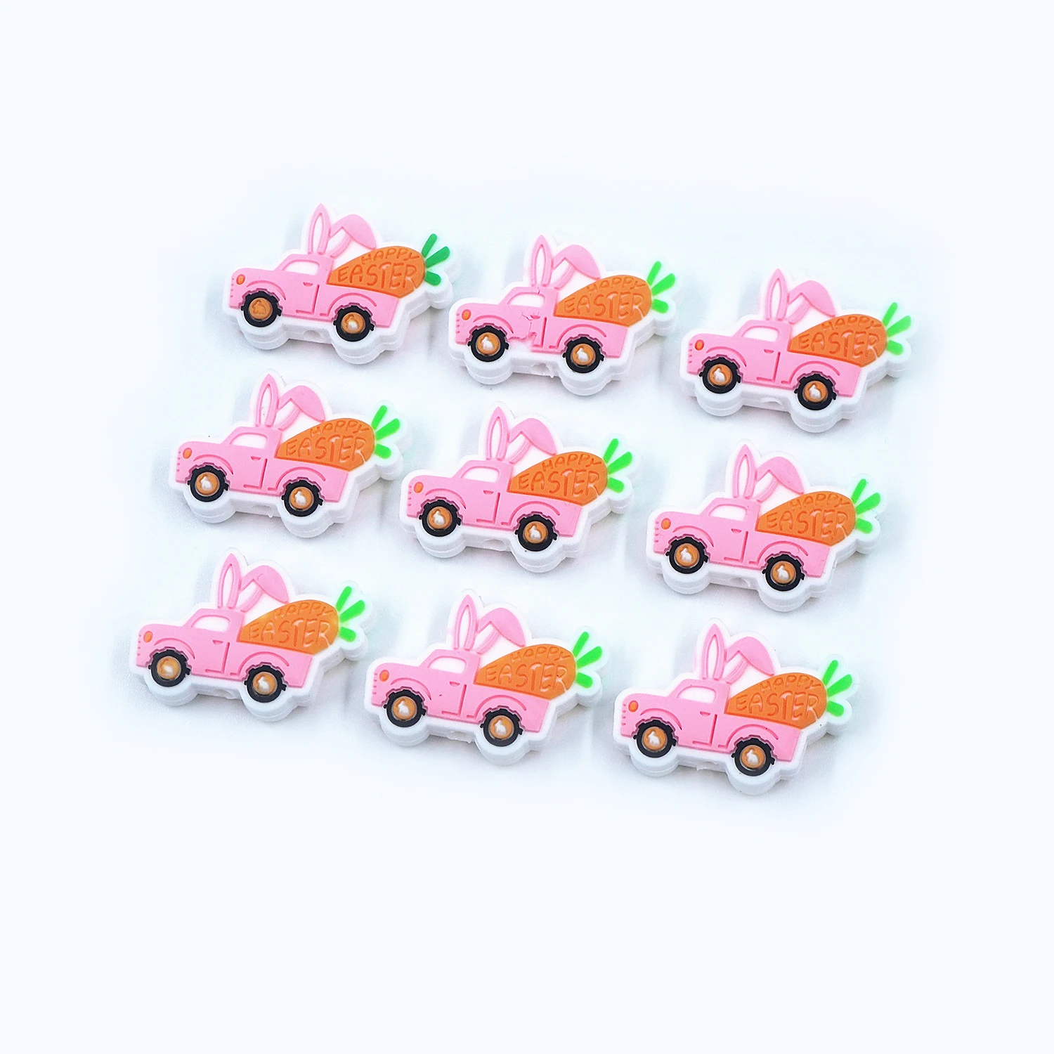 Chenkai 50 шт. силиконовые фокусные бусины в виде моркови кролика грузовика для