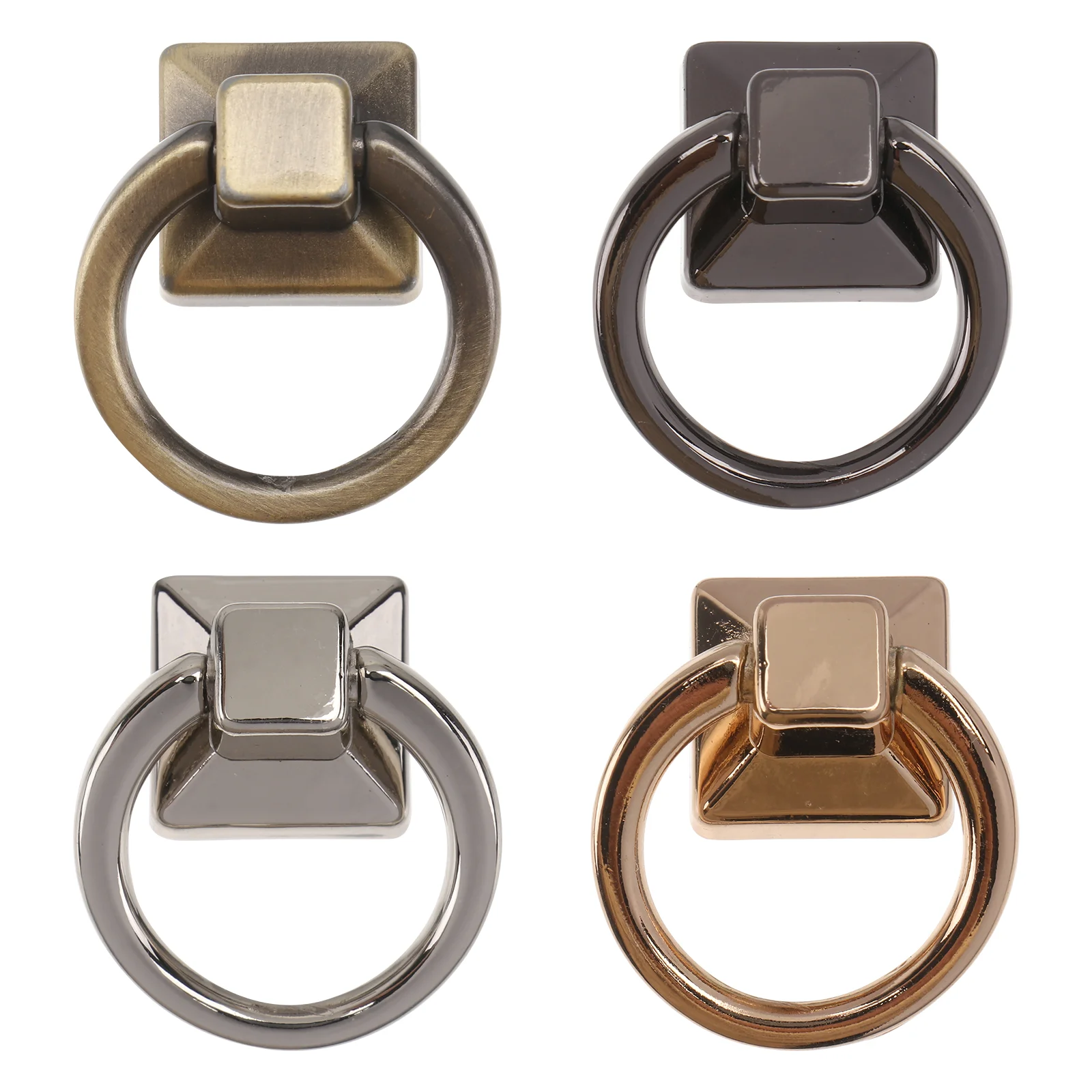 

Purse Buckle Chain Handbag Rotatable Ring Fasteners O Making Screw Locks Closure Conchos Accessories Clips Buckles Handle Strap