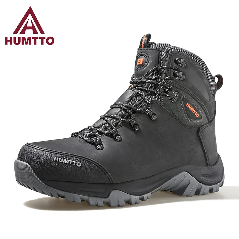 HUMTTO Hiking shoes Men's waterproof hunting Boots Tactical Desert Combat Ankle Boots Male Military Women warm Leather Sneakers