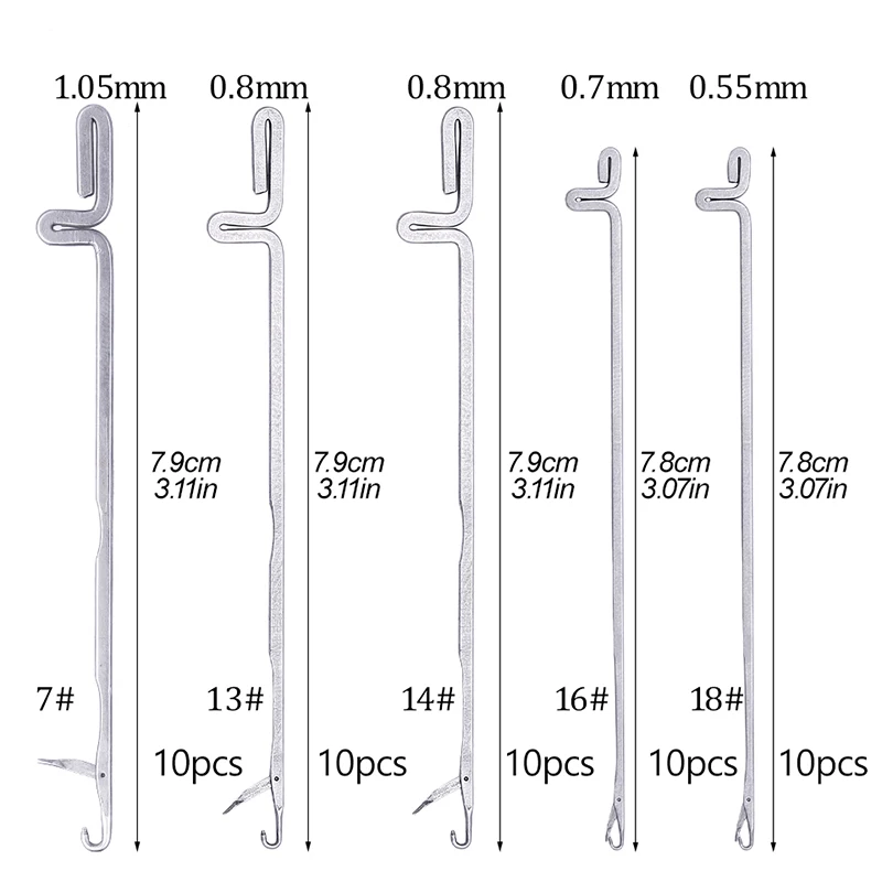 LMDZ 10 шт. крючки с защелкой крючок для вязания рукоделия инструмент шитья ковер