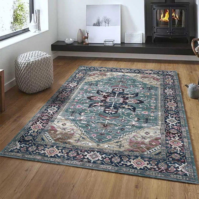 

Bohemia Persian Style Carpets Bedroom Non-Slip Area Rugs Boho Morocco Ethnic Door Mats Decor and Carpets for Home Living Room