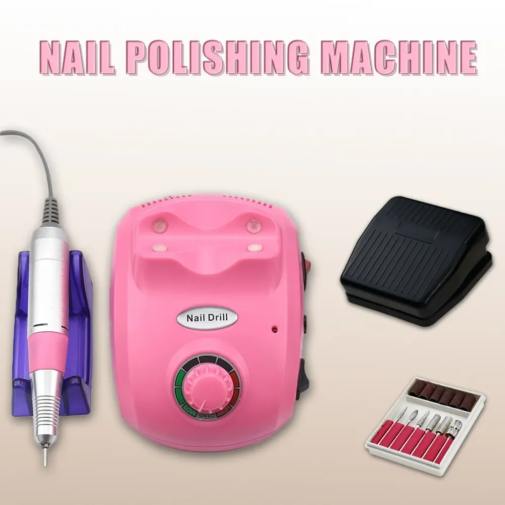 

NEW2023 Nail Drill 20W Professional Manicure Machine 35000RPM Milling Cutters Nail Art Nail File With Cutter Nail Kits Tool