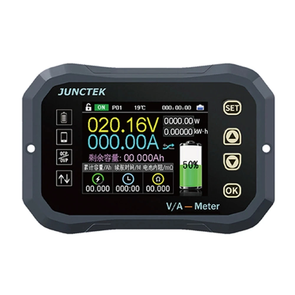 

KG110F Coulomb Meter Electricity Meter Color Screen Electric Vehicle Current Display Battery Power Display