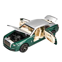 124 scale diecast car rolls royce wraith metal model with light and sound pull back vehicle alloy toy collection for gift