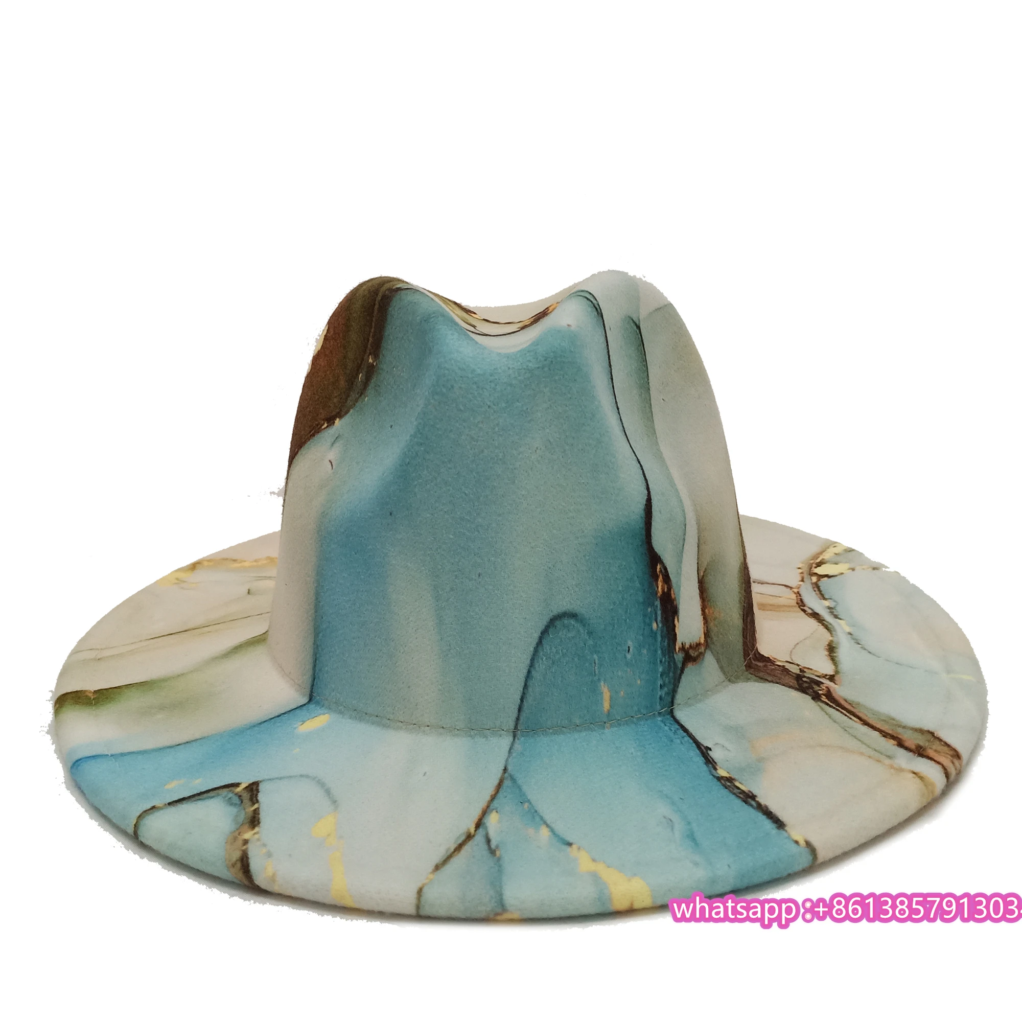 Головные уборы шляпы окрашенные в галстук fedoras для женщин и мужчин Весенняя