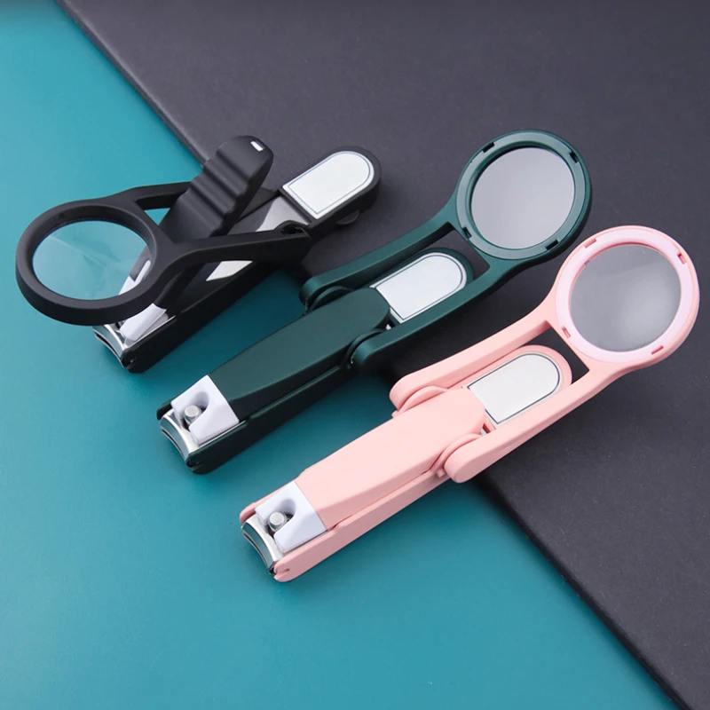 Машинка для стрижки ногтей с увеличительным стеклом