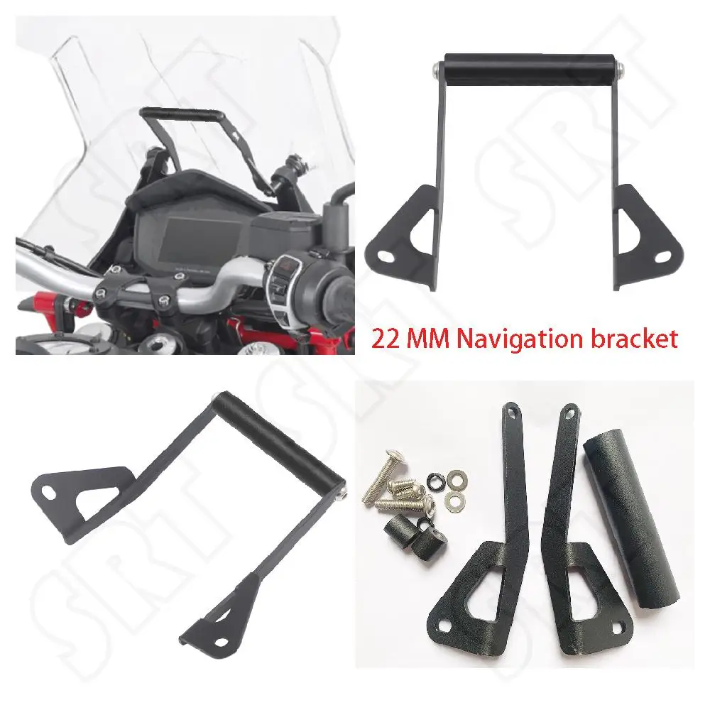 

Fits for Moto Guzzi V85 TT V85TT 2019 2020 2021 2022 Motorcycle SMART PHONE And GPS Navigation Adapt Plate Holder Bracket