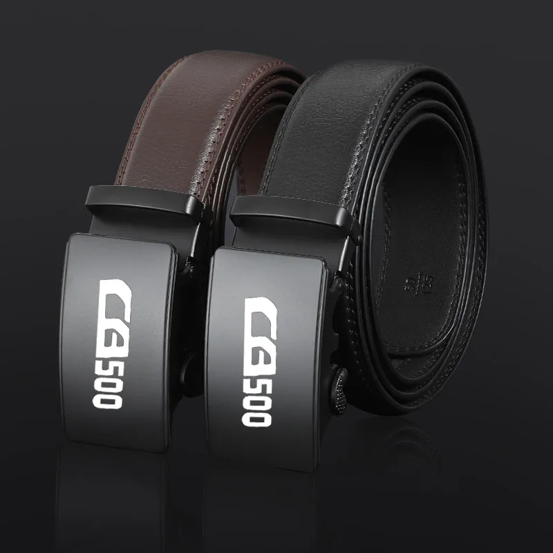Canvas men's belt fashion black nylon outdoor metal automatic buckle For HONDA CB500 cb 500 Accessories