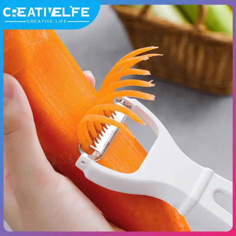 

2/4/6PCS Household Saving Space Vegetable Fruit Peeler Multifunctional Julienne Peeler Thickness Uniform Sharp Blade