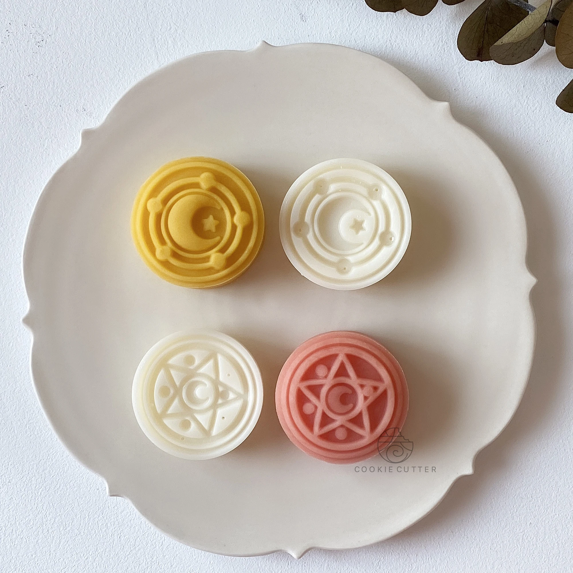 2 шт./Набор 50 г Середина осени moonторт ручная прессованная форма мультяшный луна