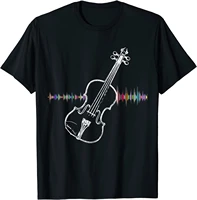 violin viola cello bass artistic music sound wave t shirt