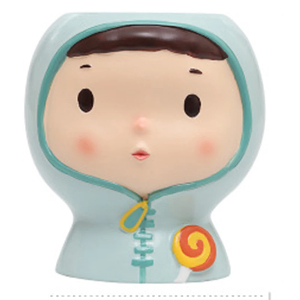 

Cute Cartoon Girl Succulent Flower Pot Micro Landscape Flower Decoration Pot