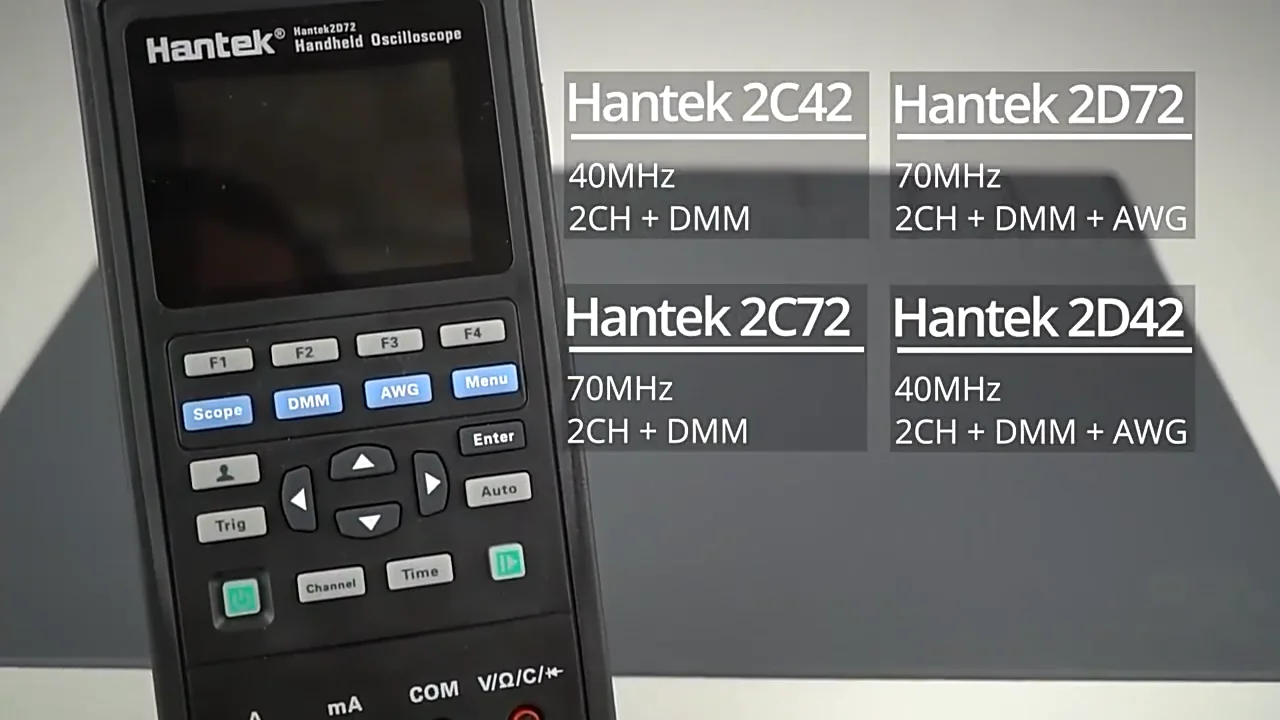 

Hantek2C42 40 МГц 250MSa/s 2 CH 600 в 10A Высокоточный легкий мультиметр Ручной цифровой осциллограф