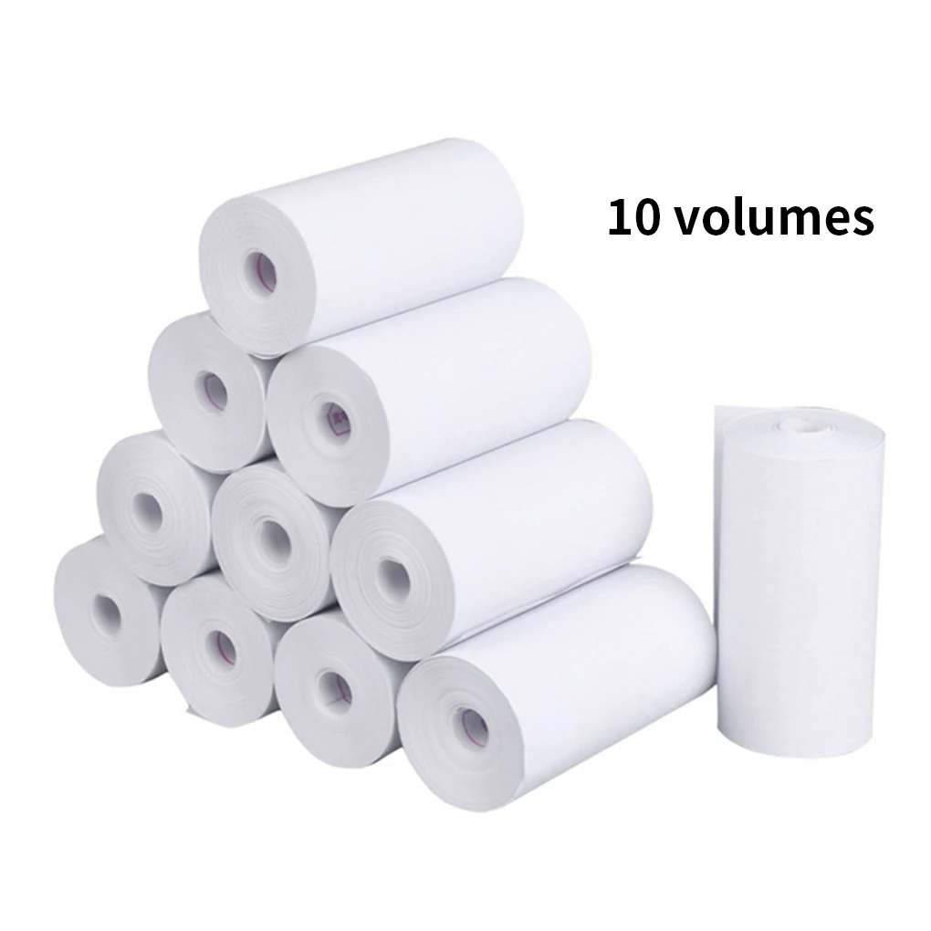 

10 Rolls Receipt Thermal Paper 57x30 mm Printing Label Roll for Mobile POS Photo Printer Cash Register Paper Office Stationery