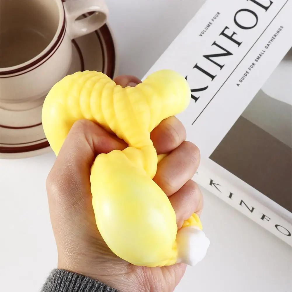 Забавные сенсорные игрушки из ПВХ для сжимания сыра удобные на ощупь снятия
