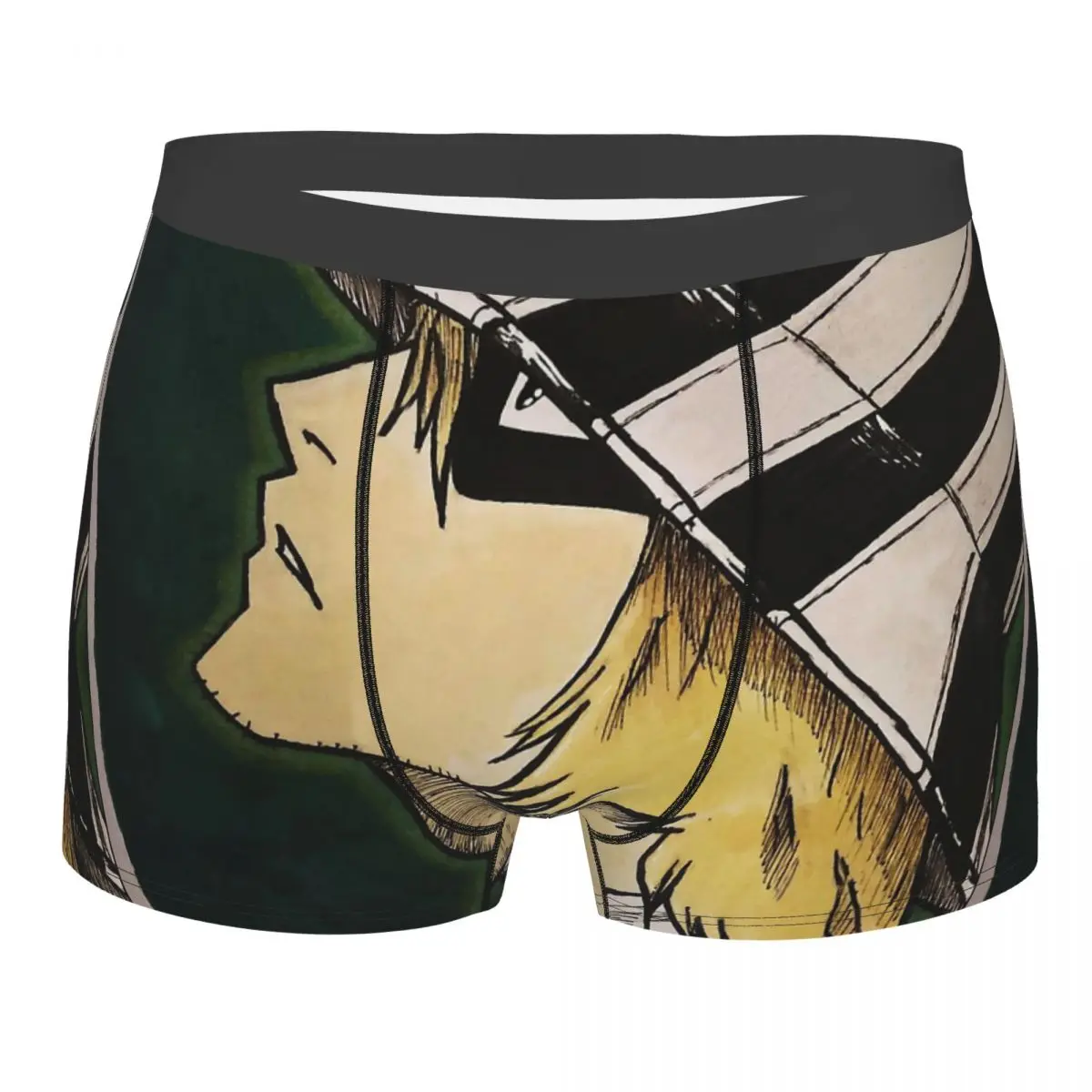 

BLEACH Legend Anime Urahara Kisuke Underpants Breathbale Panties Men's Underwear Sexy Shorts Boxer Briefs